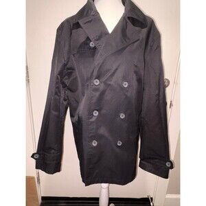 ALFANI SLIM FIT MEN’S DOUBLE BREASTED COAT. Medium EUC Black